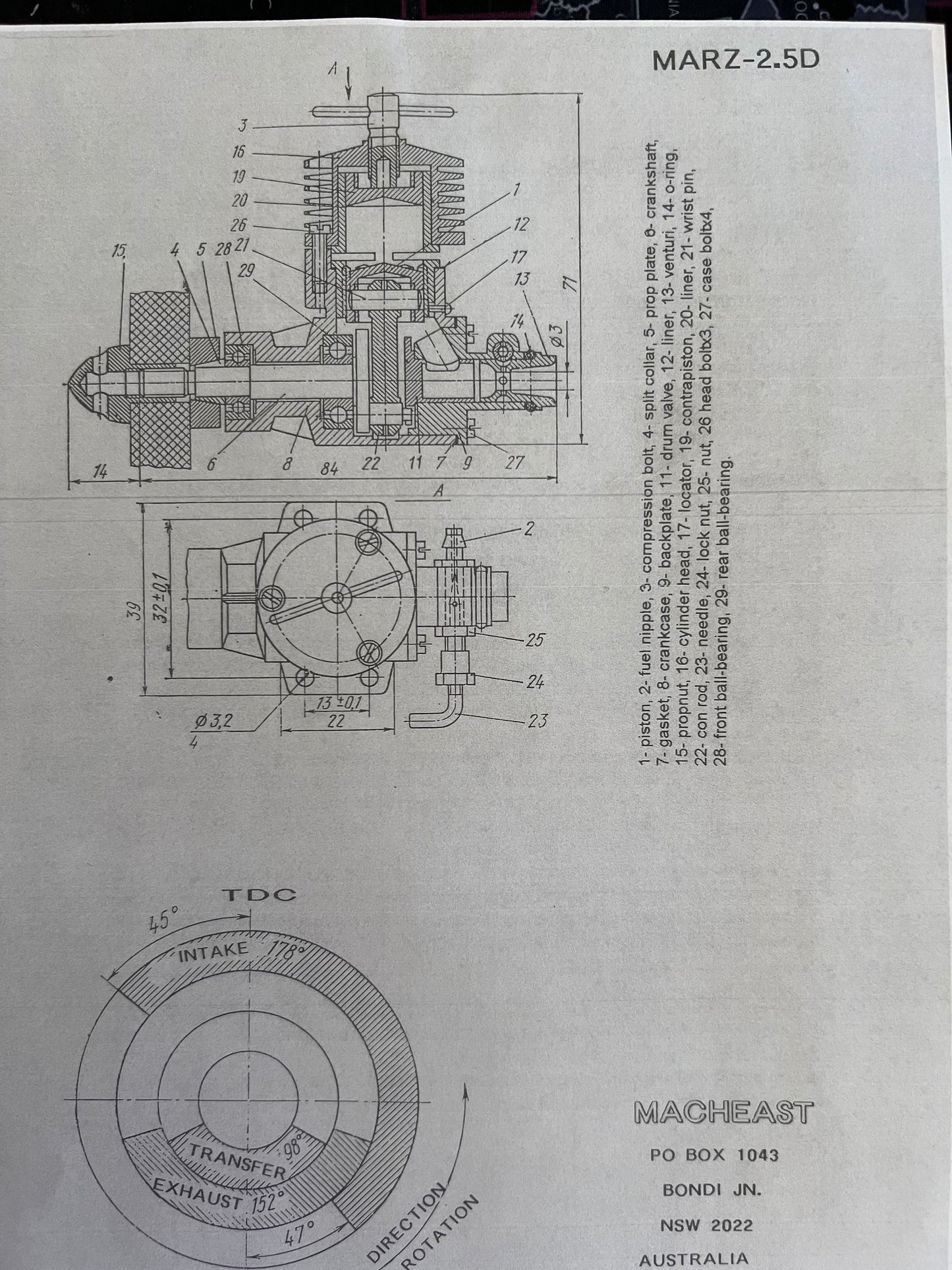 MARZ 2.5 B/B Rear Intake Diesel