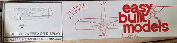 Stinson Reliant 12'' FF-35 Model Kit